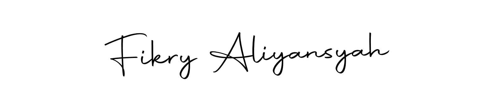 Make a short Fikry Aliyansyah signature style. Manage your documents anywhere anytime using Autography-DOLnW. Create and add eSignatures, submit forms, share and send files easily. Fikry Aliyansyah signature style 10 images and pictures png