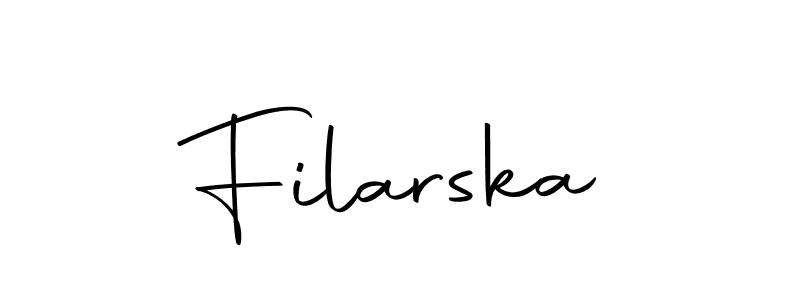 You should practise on your own different ways (Autography-DOLnW) to write your name (Filarska) in signature. don't let someone else do it for you. Filarska signature style 10 images and pictures png