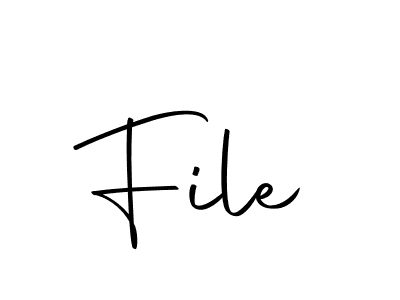 Use a signature maker to create a handwritten signature online. With this signature software, you can design (Autography-DOLnW) your own signature for name File. File signature style 10 images and pictures png