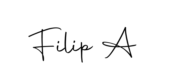 Make a beautiful signature design for name Filip A. Use this online signature maker to create a handwritten signature for free. Filip A signature style 10 images and pictures png