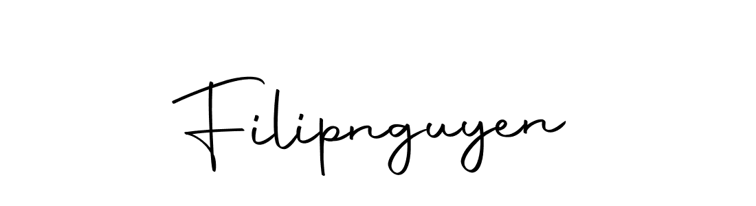 Use a signature maker to create a handwritten signature online. With this signature software, you can design (Autography-DOLnW) your own signature for name Filipnguyen. Filipnguyen signature style 10 images and pictures png