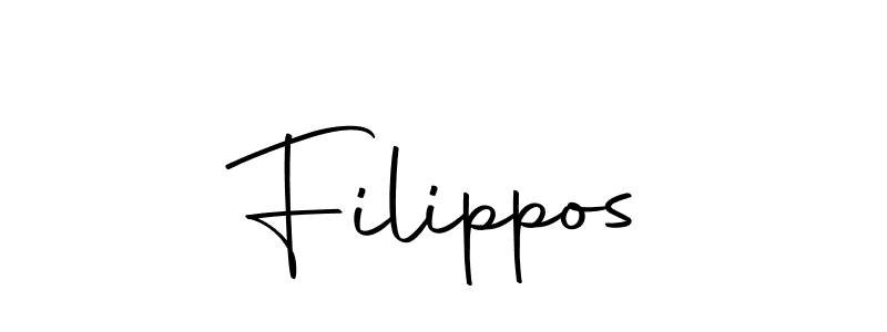 Create a beautiful signature design for name Filippos. With this signature (Autography-DOLnW) fonts, you can make a handwritten signature for free. Filippos signature style 10 images and pictures png