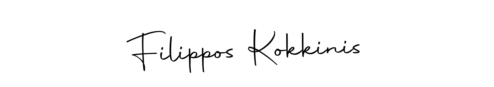 The best way (Autography-DOLnW) to make a short signature is to pick only two or three words in your name. The name Filippos Kokkinis include a total of six letters. For converting this name. Filippos Kokkinis signature style 10 images and pictures png