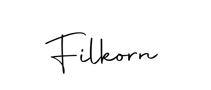 Design your own signature with our free online signature maker. With this signature software, you can create a handwritten (Autography-DOLnW) signature for name Filkorn. Filkorn signature style 10 images and pictures png