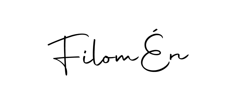 Use a signature maker to create a handwritten signature online. With this signature software, you can design (Autography-DOLnW) your own signature for name FilomÉn. FilomÉn signature style 10 images and pictures png