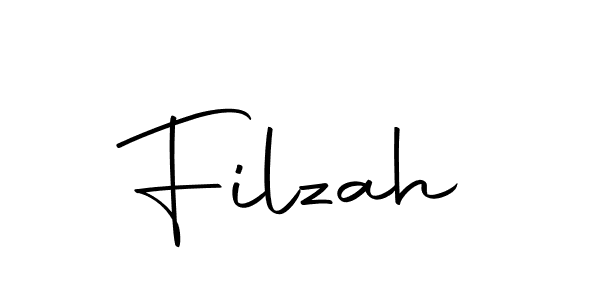 Design your own signature with our free online signature maker. With this signature software, you can create a handwritten (Autography-DOLnW) signature for name Filzah. Filzah signature style 10 images and pictures png