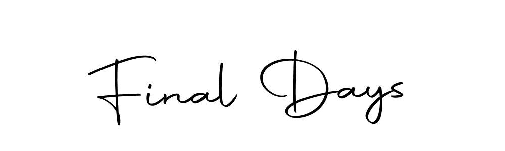 Similarly Autography-DOLnW is the best handwritten signature design. Signature creator online .You can use it as an online autograph creator for name Final Days. Final Days signature style 10 images and pictures png