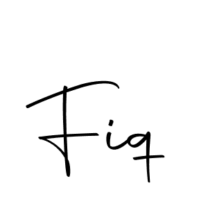 Design your own signature with our free online signature maker. With this signature software, you can create a handwritten (Autography-DOLnW) signature for name Fiq. Fiq signature style 10 images and pictures png
