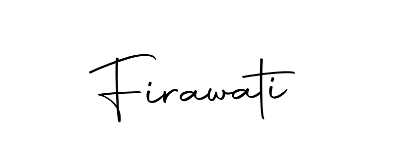 Design your own signature with our free online signature maker. With this signature software, you can create a handwritten (Autography-DOLnW) signature for name Firawati. Firawati signature style 10 images and pictures png