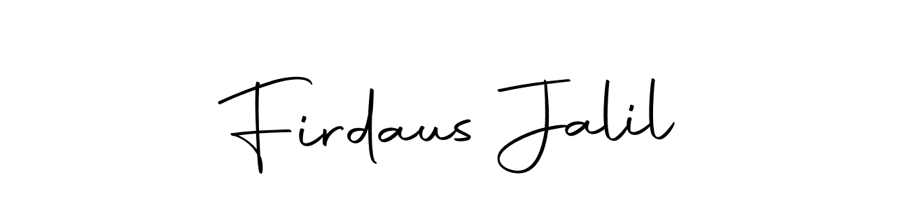 How to make Firdaus Jalil signature? Autography-DOLnW is a professional autograph style. Create handwritten signature for Firdaus Jalil name. Firdaus Jalil signature style 10 images and pictures png