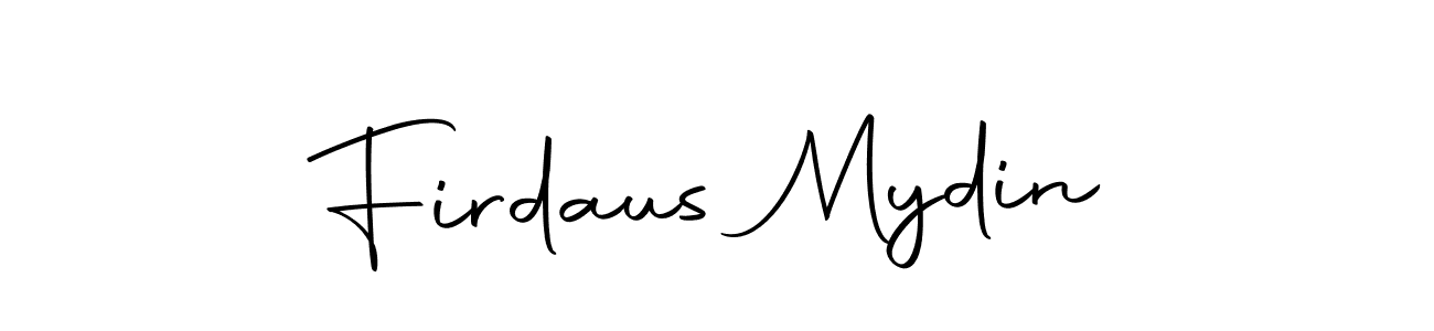 Make a beautiful signature design for name Firdaus Mydin. Use this online signature maker to create a handwritten signature for free. Firdaus Mydin signature style 10 images and pictures png