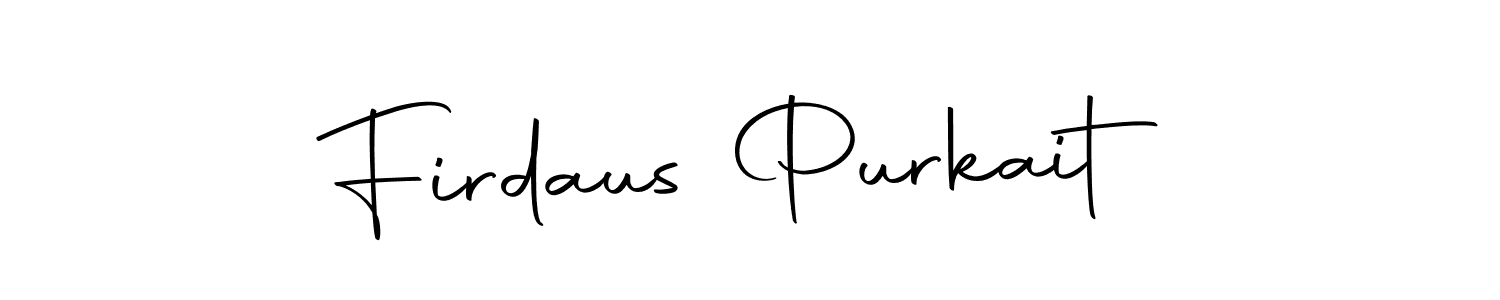 You should practise on your own different ways (Autography-DOLnW) to write your name (Firdaus Purkait) in signature. don't let someone else do it for you. Firdaus Purkait signature style 10 images and pictures png