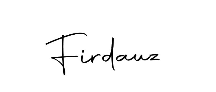 Make a beautiful signature design for name Firdauz. With this signature (Autography-DOLnW) style, you can create a handwritten signature for free. Firdauz signature style 10 images and pictures png