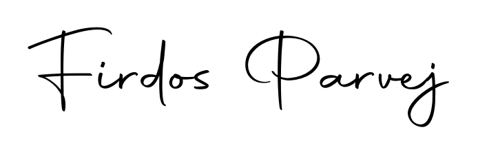 A stylish, flowing autograph style designed for name Firdos Parvej using Autography-DOLnW typography. Perfect for digital creative projects. Firdos Parvej signature style 10 images and pictures png