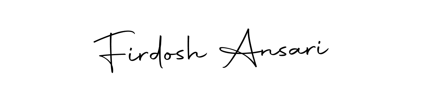 Create a beautiful signature design for name Firdosh Ansari. With this signature (Autography-DOLnW) fonts, you can make a handwritten signature for free. Firdosh Ansari signature style 10 images and pictures png
