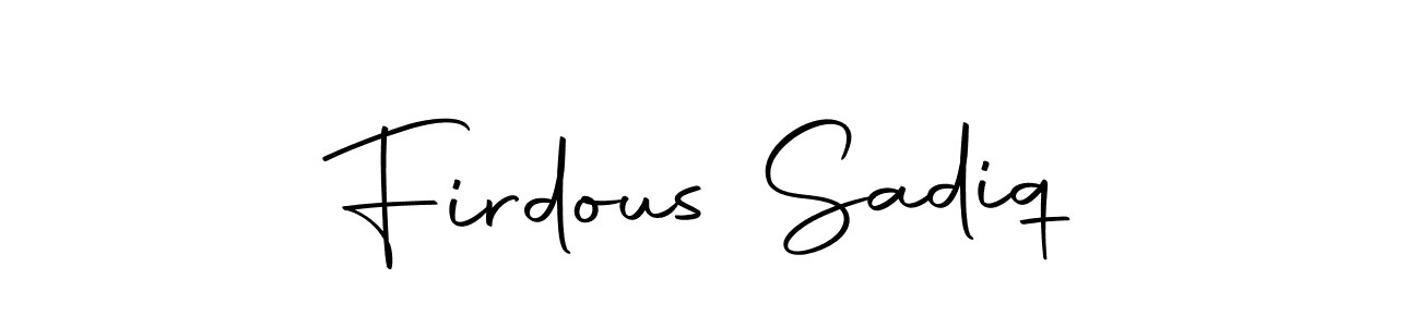 Also You can easily find your signature by using the search form. We will create Firdous Sadiq name handwritten signature images for you free of cost using Autography-DOLnW sign style. Firdous Sadiq signature style 10 images and pictures png