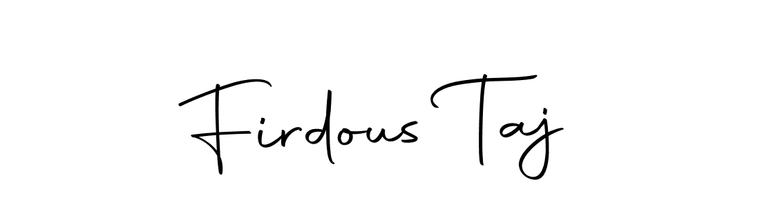 if you are searching for the best signature style for your name Firdous Taj. so please give up your signature search. here we have designed multiple signature styles  using Autography-DOLnW. Firdous Taj signature style 10 images and pictures png