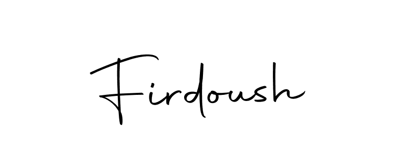 Create a beautiful signature design for name Firdoush. With this signature (Autography-DOLnW) fonts, you can make a handwritten signature for free. Firdoush signature style 10 images and pictures png
