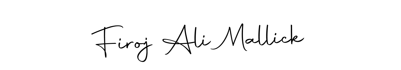 Create a beautiful signature design for name Firoj Ali Mallick. With this signature (Autography-DOLnW) fonts, you can make a handwritten signature for free. Firoj Ali Mallick signature style 10 images and pictures png