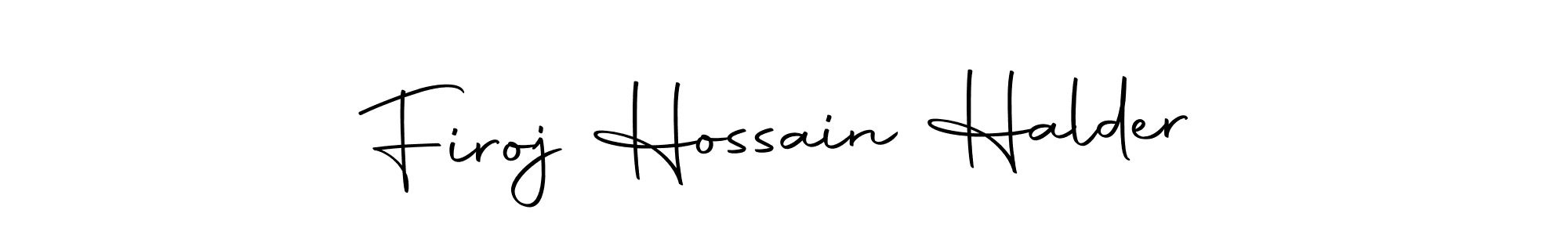 How to make Firoj Hossain Halder name signature. Use Autography-DOLnW style for creating short signs online. This is the latest handwritten sign. Firoj Hossain Halder signature style 10 images and pictures png