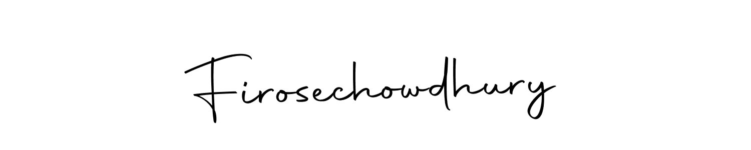 Create a beautiful signature design for name Firosechowdhury. With this signature (Autography-DOLnW) fonts, you can make a handwritten signature for free. Firosechowdhury signature style 10 images and pictures png