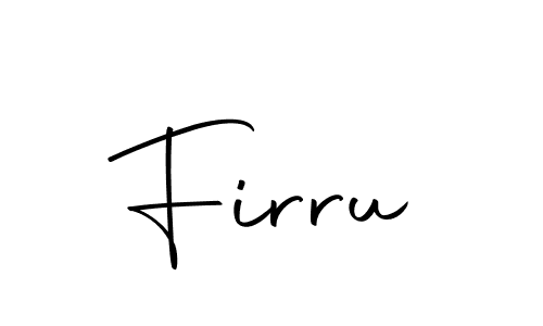Use a signature maker to create a handwritten signature online. With this signature software, you can design (Autography-DOLnW) your own signature for name Firru. Firru signature style 10 images and pictures png