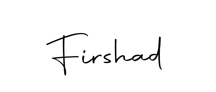 Create a beautiful signature design for name Firshad. With this signature (Autography-DOLnW) fonts, you can make a handwritten signature for free. Firshad signature style 10 images and pictures png