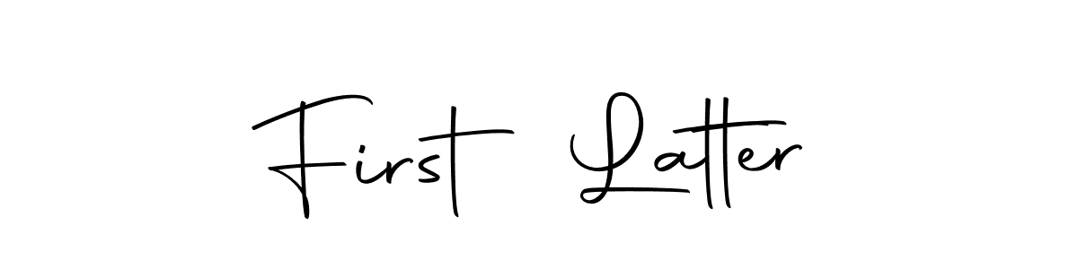 Design your own signature with our free online signature maker. With this signature software, you can create a handwritten (Autography-DOLnW) signature for name First Latter. First Latter signature style 10 images and pictures png