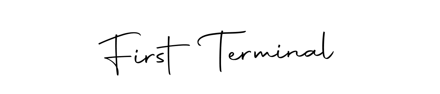 The best way (Autography-DOLnW) to make a short signature is to pick only two or three words in your name. The name First Terminal include a total of six letters. For converting this name. First Terminal signature style 10 images and pictures png