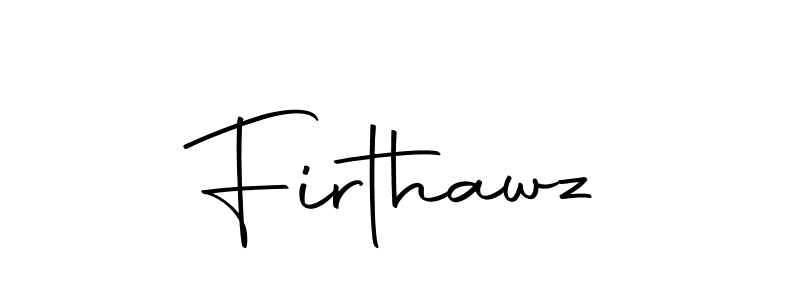 Use a signature maker to create a handwritten signature online. With this signature software, you can design (Autography-DOLnW) your own signature for name Firthawz. Firthawz signature style 10 images and pictures png