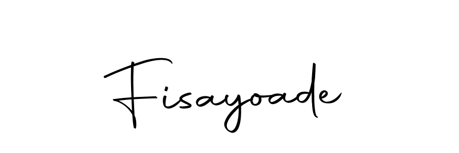 You should practise on your own different ways (Autography-DOLnW) to write your name (Fisayoade) in signature. don't let someone else do it for you. Fisayoade signature style 10 images and pictures png