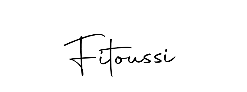 You should practise on your own different ways (Autography-DOLnW) to write your name (Fitoussi) in signature. don't let someone else do it for you. Fitoussi signature style 10 images and pictures png