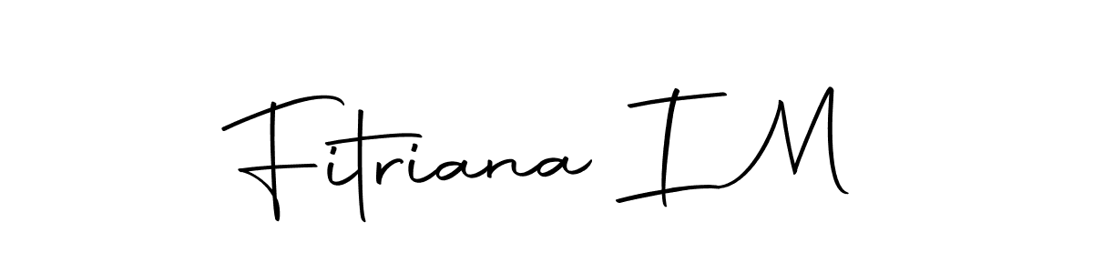 Make a beautiful signature design for name Fitriana I M. With this signature (Autography-DOLnW) style, you can create a handwritten signature for free. Fitriana I M signature style 10 images and pictures png