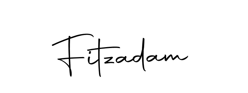 You should practise on your own different ways (Autography-DOLnW) to write your name (Fitzadam) in signature. don't let someone else do it for you. Fitzadam signature style 10 images and pictures png