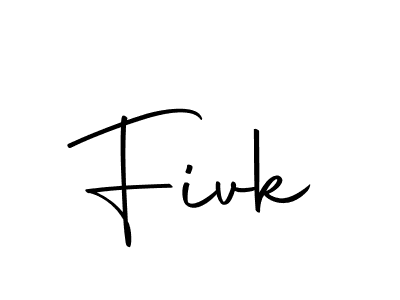 How to make Fivk signature? Autography-DOLnW is a professional autograph style. Create handwritten signature for Fivk name. Fivk signature style 10 images and pictures png