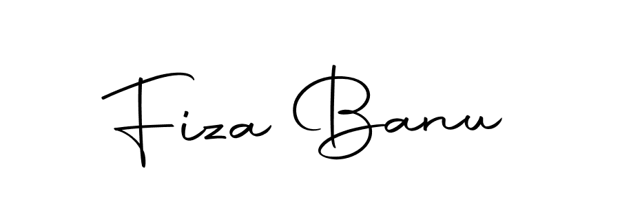 Make a beautiful signature design for name Fiza Banu. With this signature (Autography-DOLnW) style, you can create a handwritten signature for free. Fiza Banu signature style 10 images and pictures png