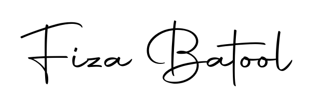 Discover how Fiza Batool looks in an executive cursive font (Autography-DOLnW). Perfect for legal documents, invoices, and certificates. Fiza Batool signature style 10 images and pictures png