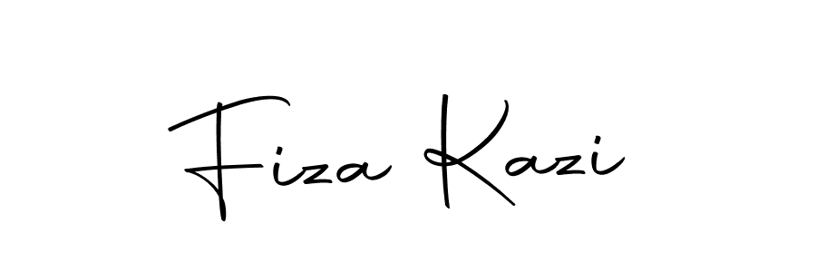 Use a signature maker to create a handwritten signature online. With this signature software, you can design (Autography-DOLnW) your own signature for name Fiza Kazi. Fiza Kazi signature style 10 images and pictures png