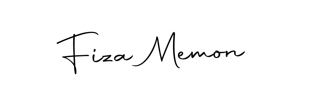 You should practise on your own different ways (Autography-DOLnW) to write your name (Fiza Memon) in signature. don't let someone else do it for you. Fiza Memon signature style 10 images and pictures png