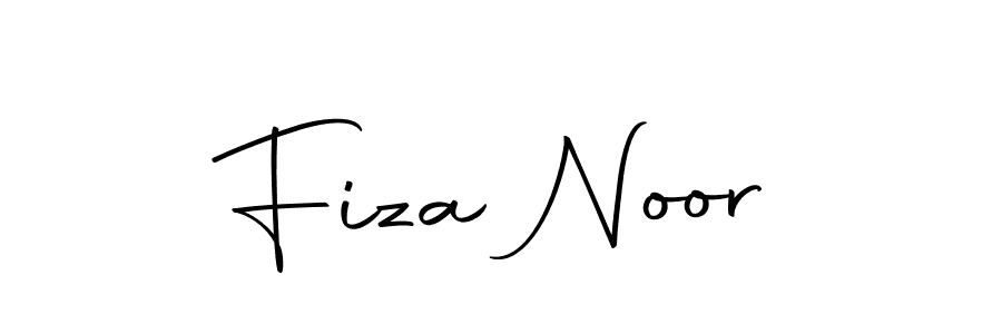 How to make Fiza Noor name signature. Use Autography-DOLnW style for creating short signs online. This is the latest handwritten sign. Fiza Noor signature style 10 images and pictures png