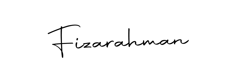 Use a signature maker to create a handwritten signature online. With this signature software, you can design (Autography-DOLnW) your own signature for name Fizarahman. Fizarahman signature style 10 images and pictures png