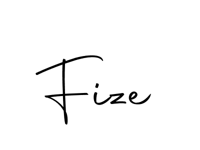 Create a beautiful signature design for name Fize. With this signature (Autography-DOLnW) fonts, you can make a handwritten signature for free. Fize signature style 10 images and pictures png