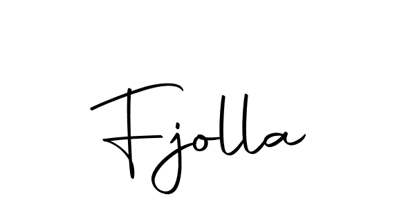 Design your own signature with our free online signature maker. With this signature software, you can create a handwritten (Autography-DOLnW) signature for name Fjolla. Fjolla signature style 10 images and pictures png