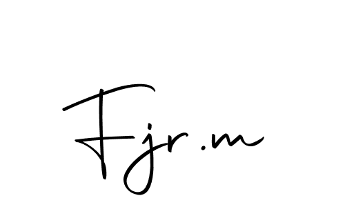 Make a beautiful signature design for name Fjr.m. With this signature (Autography-DOLnW) style, you can create a handwritten signature for free. Fjr.m signature style 10 images and pictures png