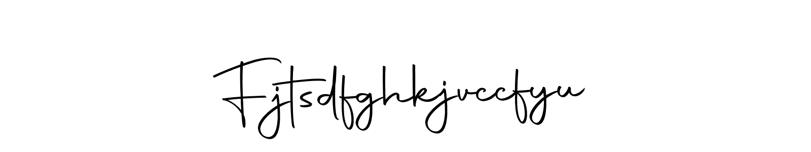 How to make Fjtsdfghkjvccfyu signature? Autography-DOLnW is a professional autograph style. Create handwritten signature for Fjtsdfghkjvccfyu name. Fjtsdfghkjvccfyu signature style 10 images and pictures png