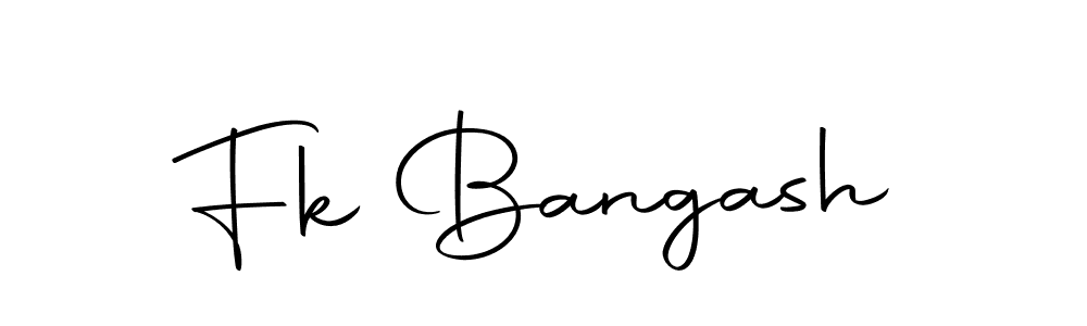 You should practise on your own different ways (Autography-DOLnW) to write your name (Fk Bangash) in signature. don't let someone else do it for you. Fk Bangash signature style 10 images and pictures png