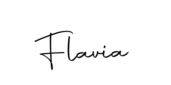 Design your own signature with our free online signature maker. With this signature software, you can create a handwritten (Autography-DOLnW) signature for name Flavia. Flavia signature style 10 images and pictures png