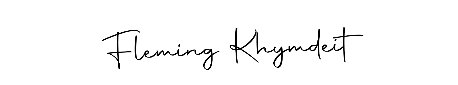 Make a beautiful signature design for name Fleming Khymdeit. With this signature (Autography-DOLnW) style, you can create a handwritten signature for free. Fleming Khymdeit signature style 10 images and pictures png