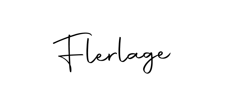 Create a beautiful signature design for name Flerlage. With this signature (Autography-DOLnW) fonts, you can make a handwritten signature for free. Flerlage signature style 10 images and pictures png