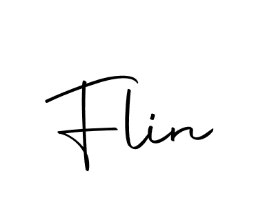 Use a signature maker to create a handwritten signature online. With this signature software, you can design (Autography-DOLnW) your own signature for name Flin. Flin signature style 10 images and pictures png